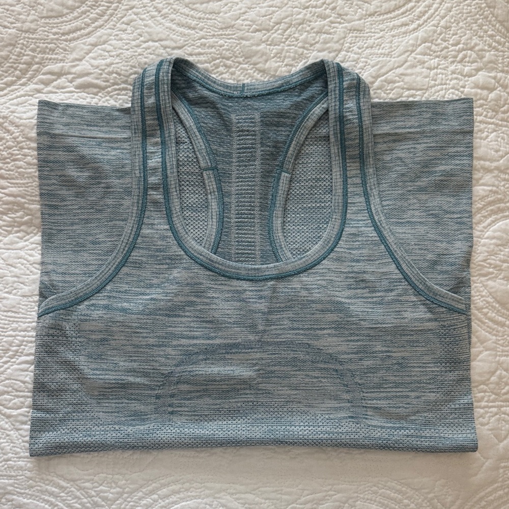 Lululemon Heathered Teal Swiftly Tech Racerback Tank